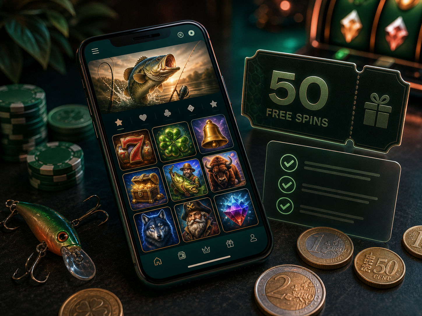 Geckoplay mobile con slot e ticket free spins